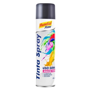 Tinta Spray Uso Geral 400 ML Cinza Primer MUNDIAL PRIME em Oferta na Shopee