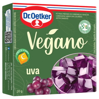Gelatina Dr. Oetker Vegana Sabor Uva 20g em Oferta na Shopee