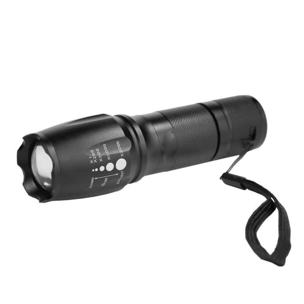 Lanterna Tática Militar X900 Profissional com Zoom Sinalizador Recarregável Luz Camping Casa Strobo