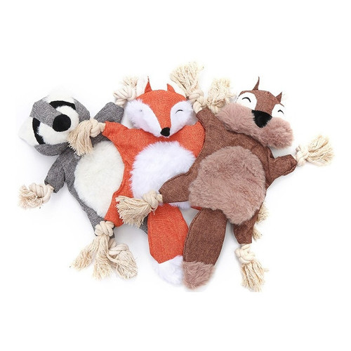 Brinquedo Pet De Pelúcia Com Corda Para Cães cachorros pequeno porte e filhote Shitzu Lulu Pug Spitz