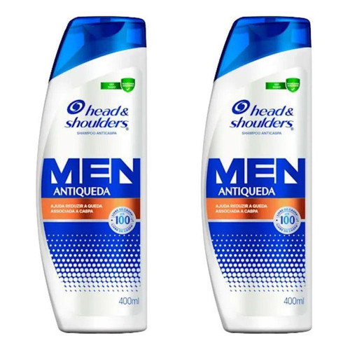 Shampoo Head & Shoulders 400ml Anticaspa Antiqueda - 2un