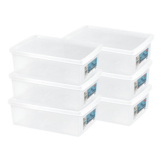 Kit Organizador Plástico para Sapatos Grande Cristal Ordene 6 Unidades