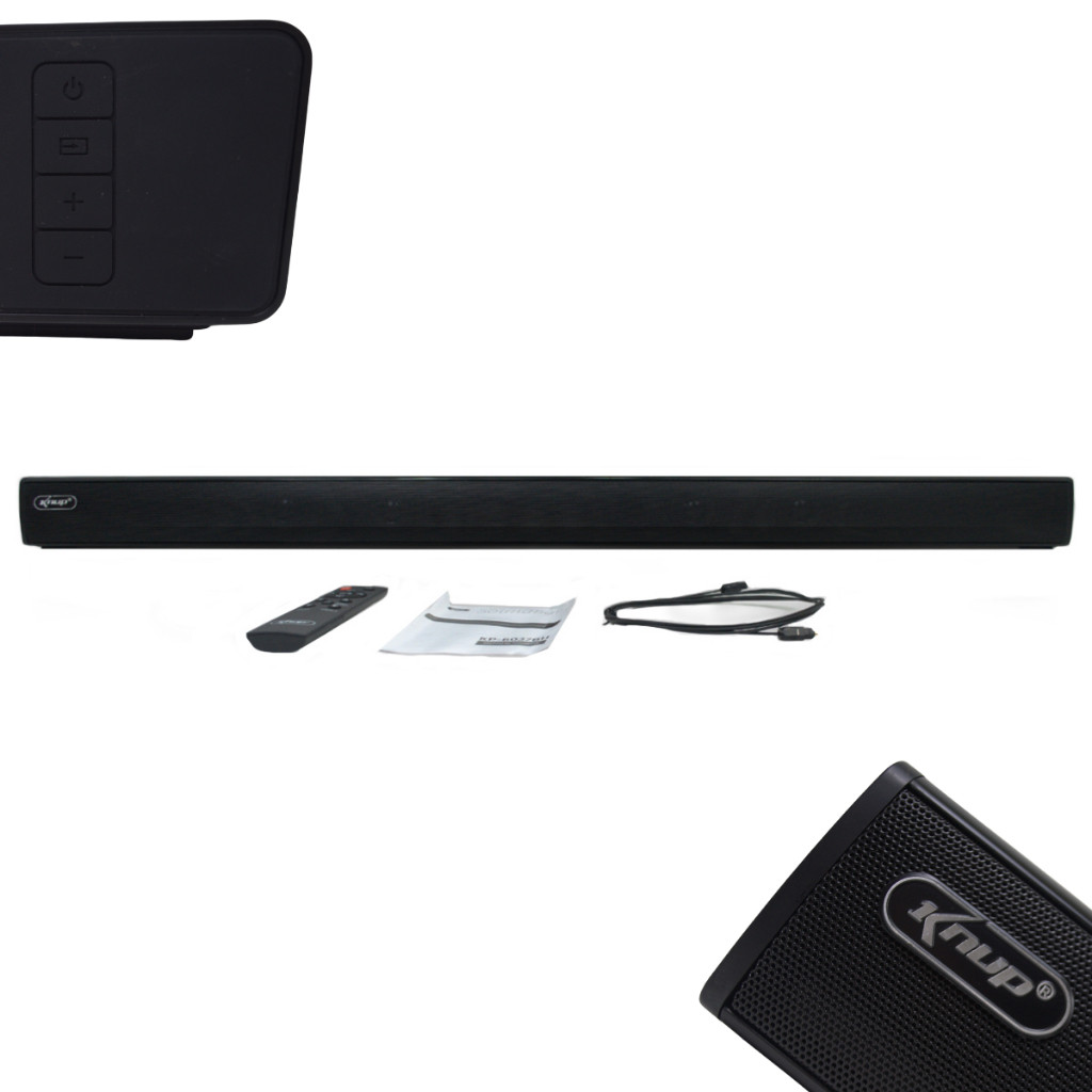 Caixa de Som Soundbar Bluetooth Knup KP-6037BH 60W | HDMI | USB | Controle Remoto | Bivolt