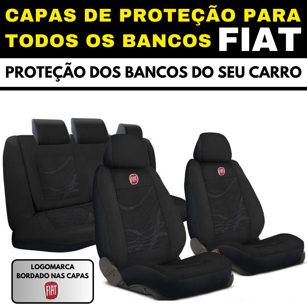 Jogo De Capas De Grosso Para Bancos Carros Automotivos Tecido De Malha Modelos FIAT