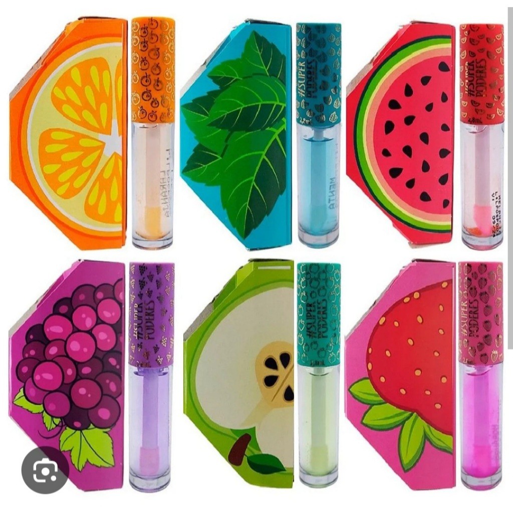 Gloss Lip Oil Hidratante Labial Quitanda – Morango | Brilho Intenso, Cheirinho de Frutas