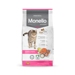 Ração Monello Gatos Adultos Salmão e Frango 10,1kg