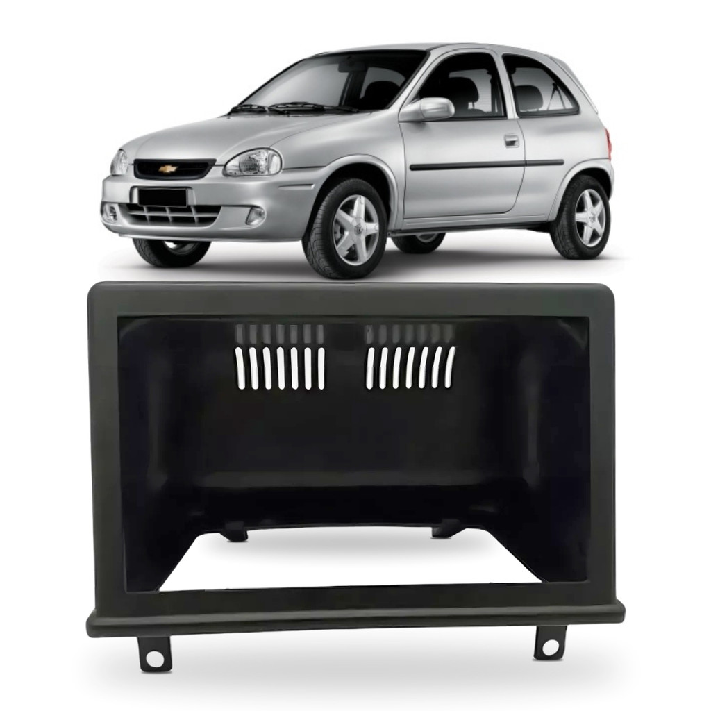 Moldura Painel 2 Din 7 Polegadas MP5 Carro Corsa G1 Hatch Sedan 1995 A 2011