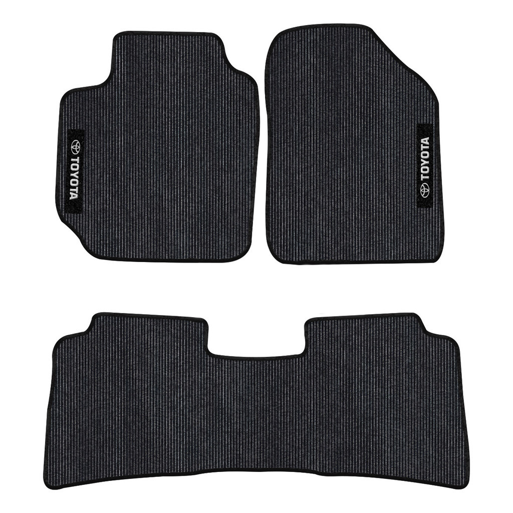 Kit de tapetes 3 Pçs Especifico Carpete Carro Toyota Etios Sedan 2012/21 Res