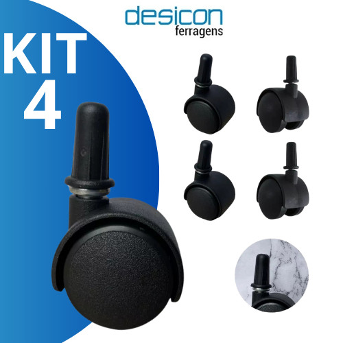 Kit 4 Rodinha Peças Rodízio Mini 30mm com Pino para Móveis Qualidade e Durabilidade Encaixe Pressão em Oferta na Shopee
