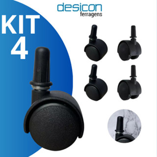 Kit 4 Rodinha Peças Rodízio Mini 30mm com Pino para Móveis Qualidade e Durabilidade Encaixe Pressão em Oferta na Shopee