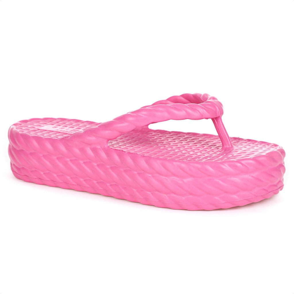 Sandália Brizza Arezzo EVA Flatform Marrocos Mid Rosa Escuro - Feminino