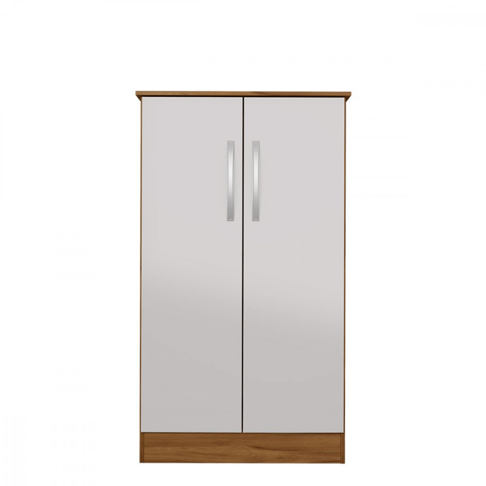 Sapateira Multiuso Alaska New 2 Portas Freijó Trend Off White Notável em Oferta na Shopee