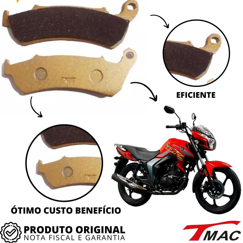Pastilha De Freio Suzuki Haojue Dk 150 Cbs Par Dianteiro — imagem 2 de 2