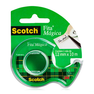 Fita mágica Scotch com suporte 12mmx10m 810 3M em Oferta na Shopee