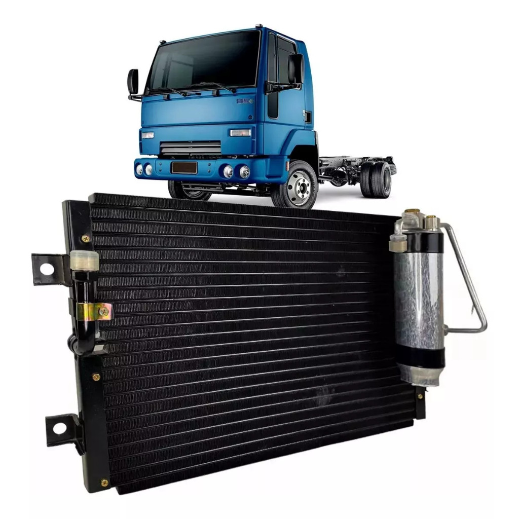 Condensador Caminhão Ford Cargo 815 / 816 00 A 2019 + Filtro *