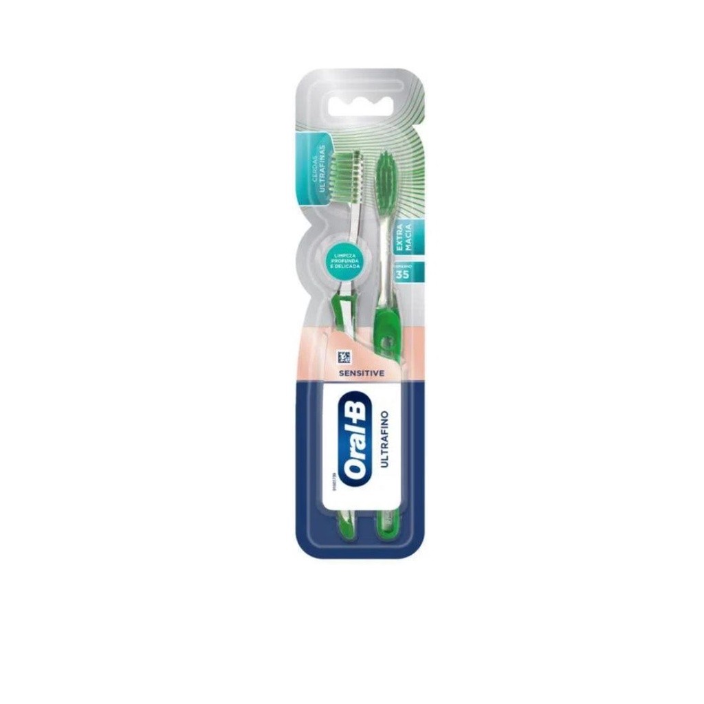 Escova Dental Oral-B Ultrafino Sensitive 2 Unidades