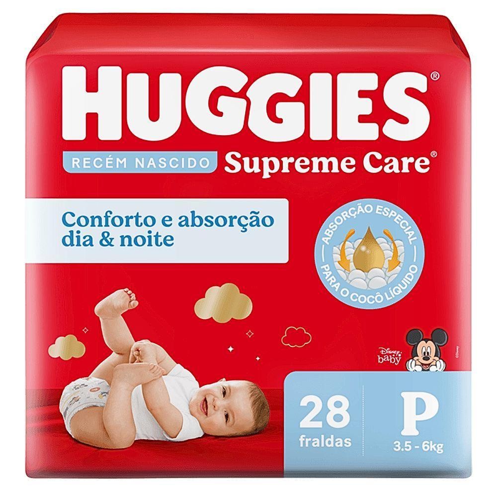 HUGGIES FRALDAS SUPREME CARE P COM 28 UNIDADES em Oferta na Shopee