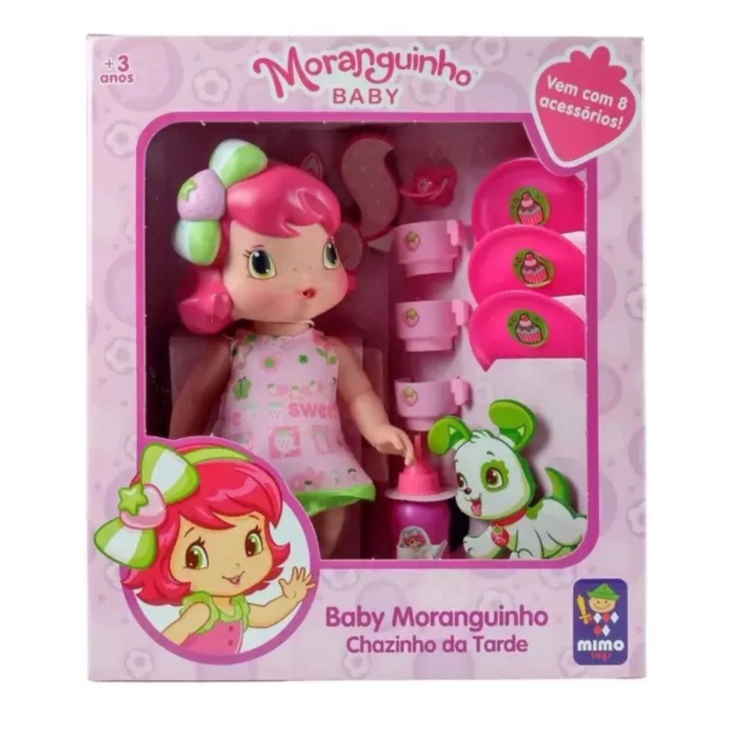 Boneca Moranguinho Chazinho da Tarde Mimo 4003 em Oferta na Shopee