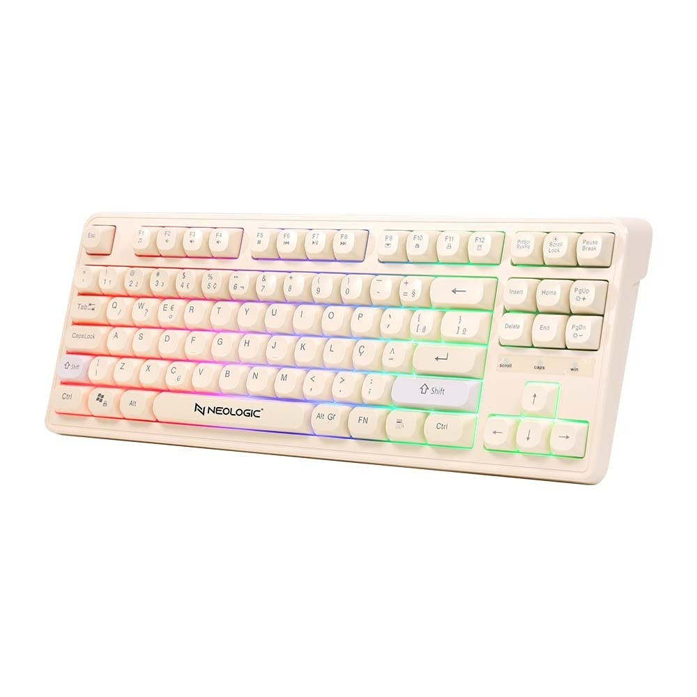 TECLADO GAMER NEOLOGIC INFINITE PLAY COLORS TECLAS COLORIDAS MATERIAL ABS ABNT2 - IFNT-CLS em Oferta na Shopee