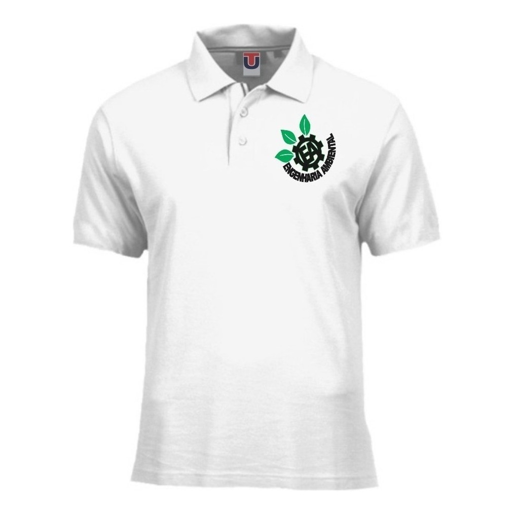 Engenharia Ambiental Camiseta Polo Unissex Malha Piquet