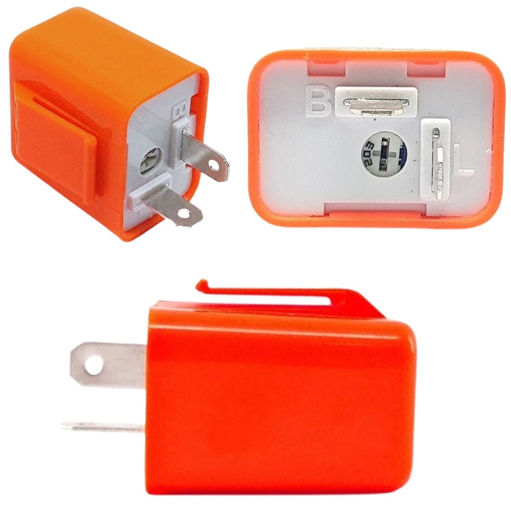 Rele de Pisca Seta Led Moto 2 Pinos Com Regulagem De Velocidade Universal