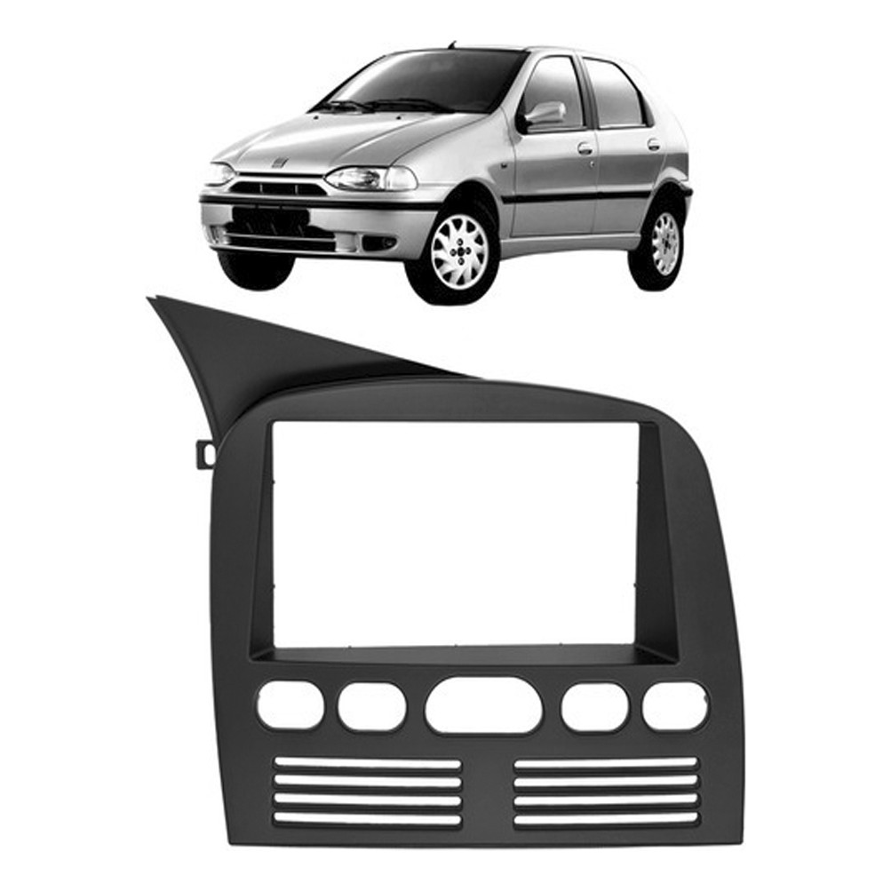 MOLDURA PARA CENTRAL MULTIMIDIA MP5 7 POL 2 DIN SIENA STRADA PALIO 1996 A 2003 em Oferta na Shopee