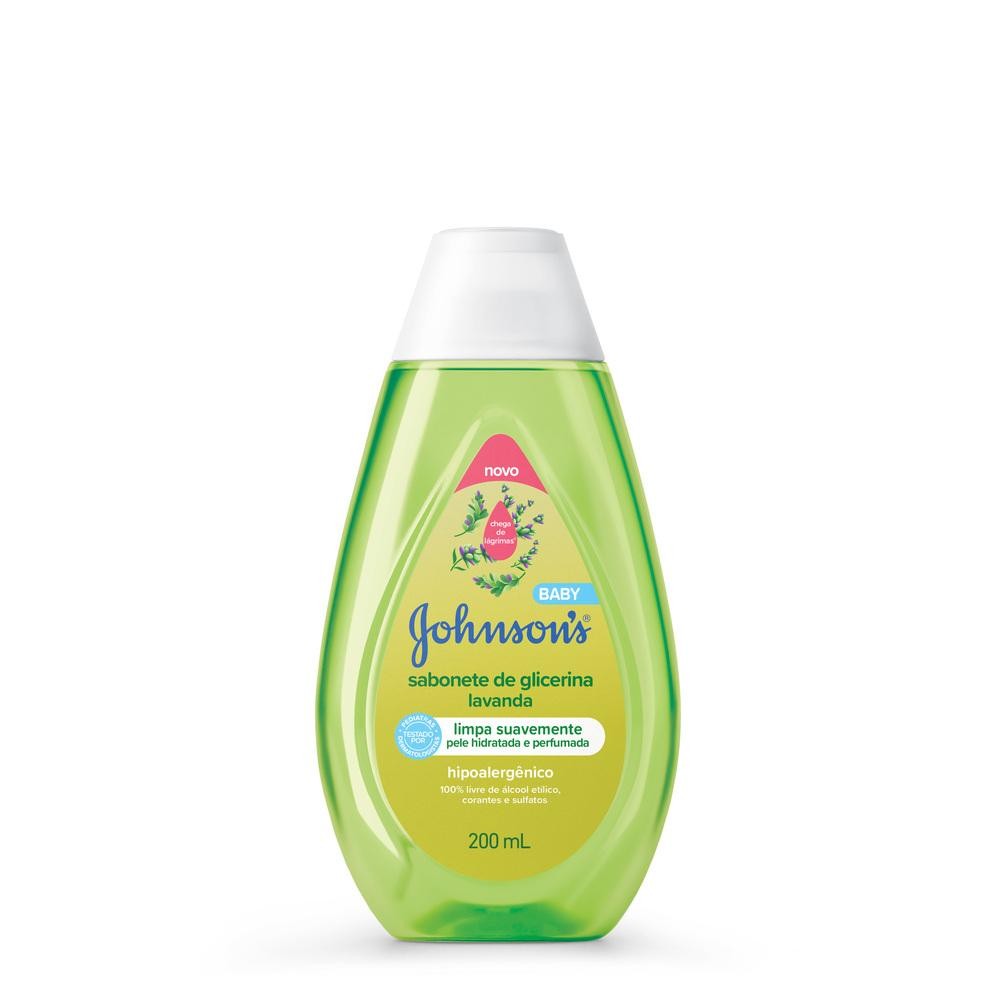Sabonete Líquido Johnson's Baby Glicerina Lavanda 200ml em Oferta na Shopee
