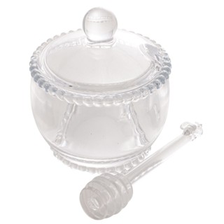 Meleira 200ml Vidro Pearl com Tampa Pegador de Mel Cristal Wolff em Oferta na Shopee