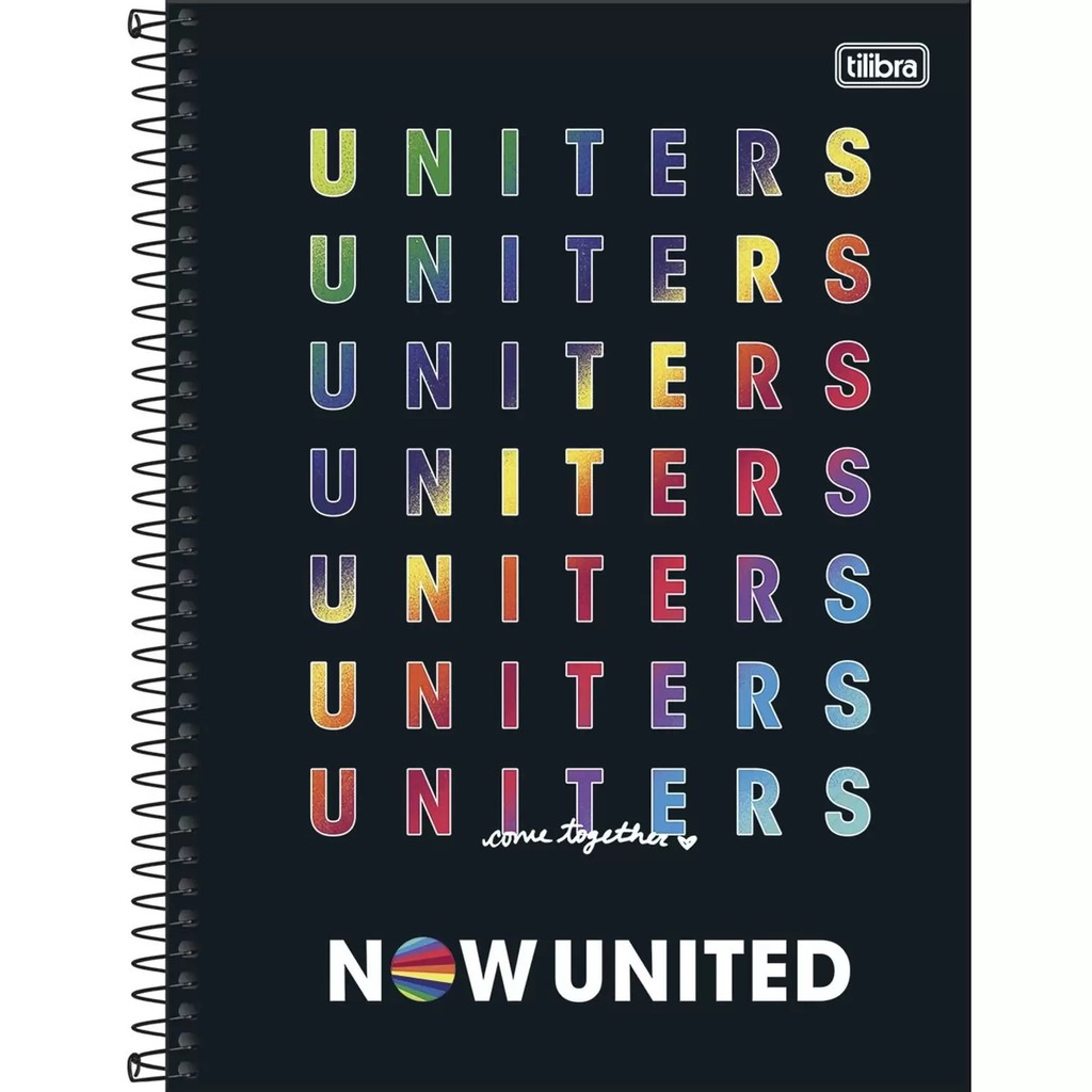 Caderno Now United Capa Dura Universitário 10 Matérias 160 F