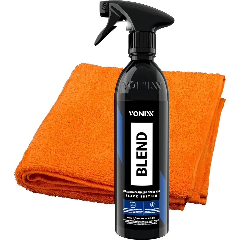 Cera Automotiva Liquida Blend Black Spray Vonixx Carnaúba em Oferta na Shopee