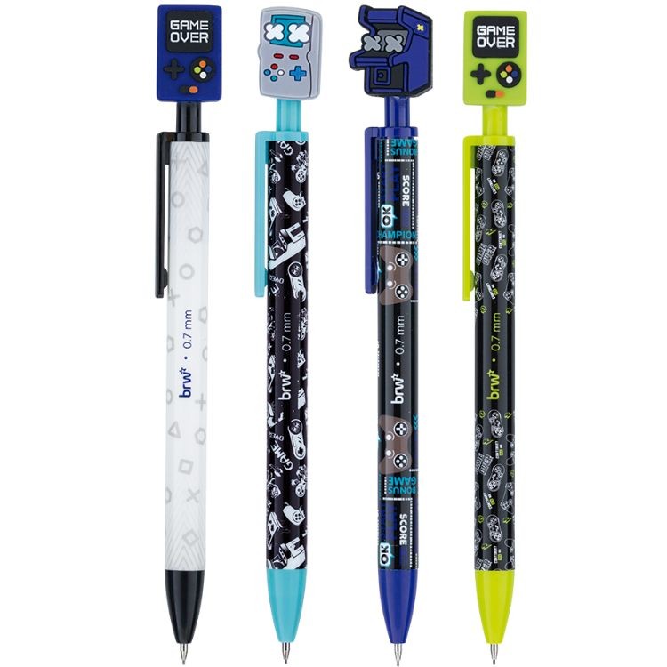 Lapiseira Plástica Divertida Game 0.7mm LP1704 BRW