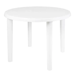 Mesa Plástica Redonda Desmontável 15151451 MOR