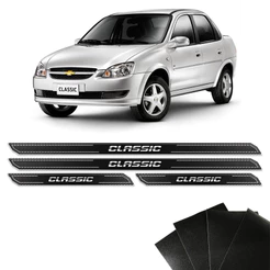 Kit Soleira Diamante Corsa Classic Com Protetor De Porta