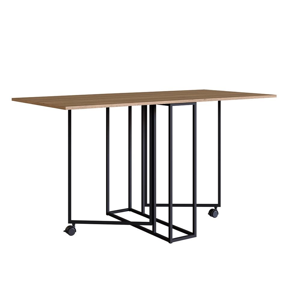 Mesa Dobrável Luke Mel e Preta em Oferta na Shopee