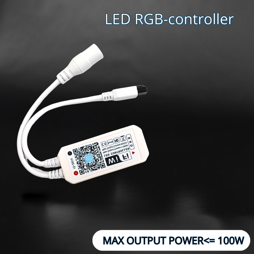KIT 10 Controladora p/ Fita LED RGB 3528/5050 12V Conexão WIFI Aplicativo