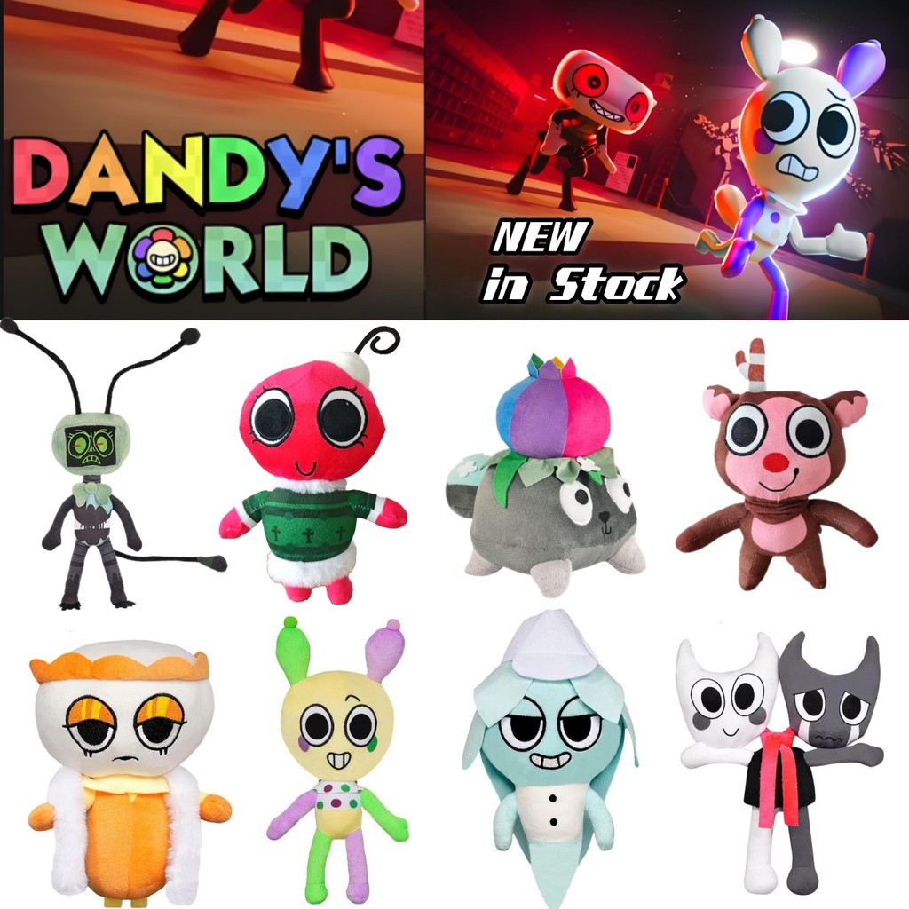 BCT ✨ Entrega Rápida Dandy's World Plush Toys Bonito Jogo Personagem Boneca Engraçado Desenho Animado Dandy Plushie Brin em Oferta na Shopee