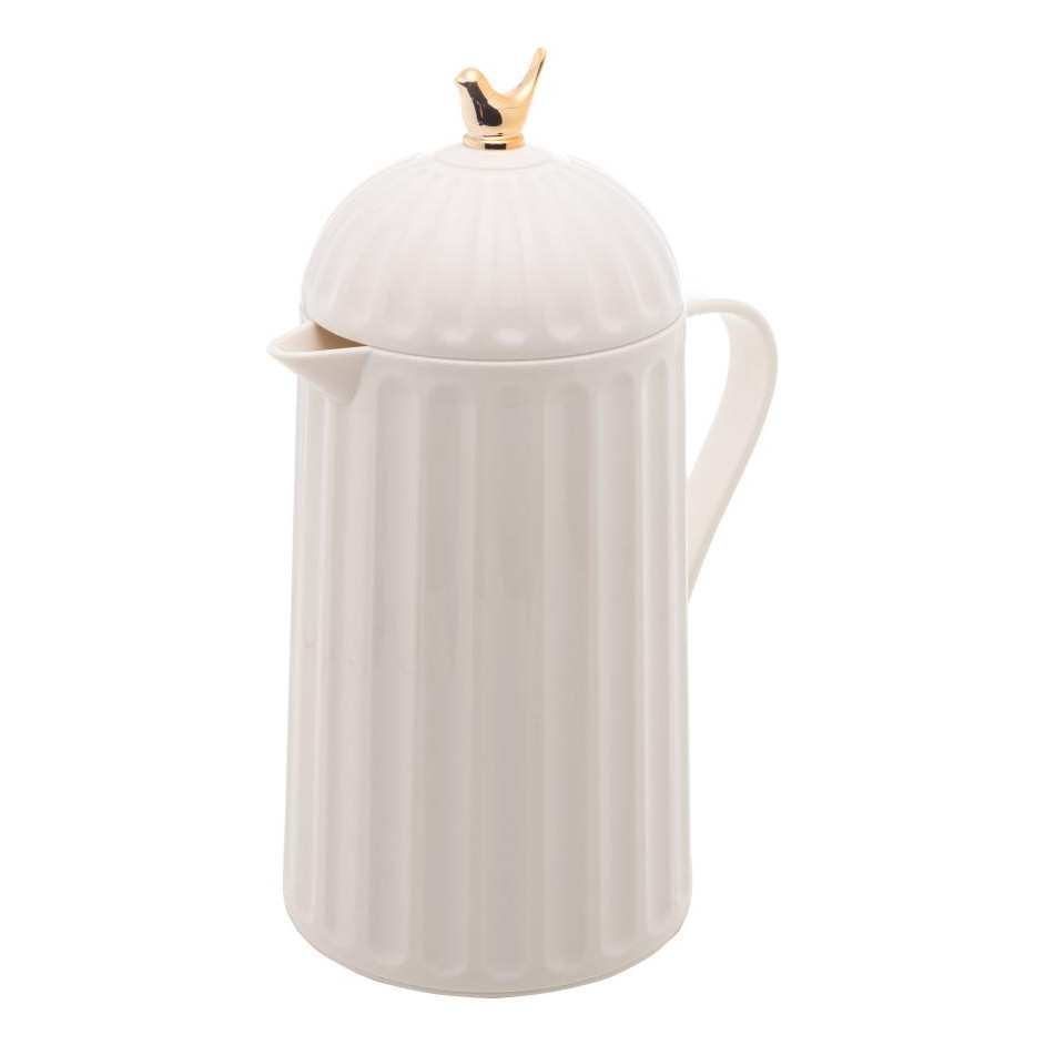 GARRAFA TÉRMICA DE PLÁSTICO BIRD BRANCA 600ml - Plástico Bird Branca 600ml – Design Moderno, Leve e Resistente
