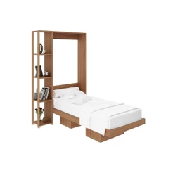 Cama Dobrável Multifuncional Articulada CM8013 Amêndoa - Tecno Mobili