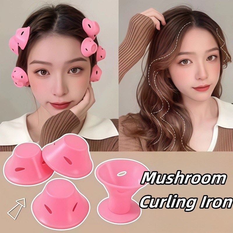 5/10 Pçs Modeladores De Cabelo Sem Calor Cachos De Silicone Macio Dormir Preguiçoso Curling Hastes Formadores De Onda Fe
