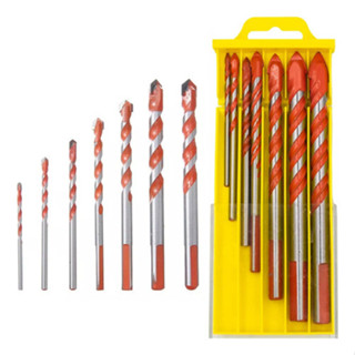 Kit 7 Brocas De Carboneto Profissional Fura Tudo Multiuso material Para Furadeira 3/4/5/6/8/10/12mm com estojo em Oferta na Shopee