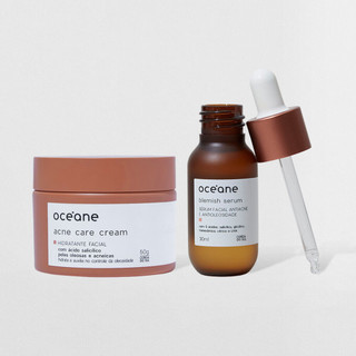Kit Sérum Antiacne + Hidratante Facial com Ácido Salicílico (2 Produtos) em Oferta na Shopee
