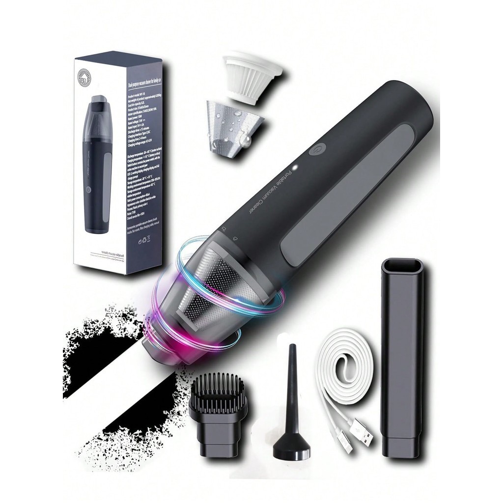 Aspirador De Pó Mini Soprador 3em1 Usb Portatil Recarregável  bosco