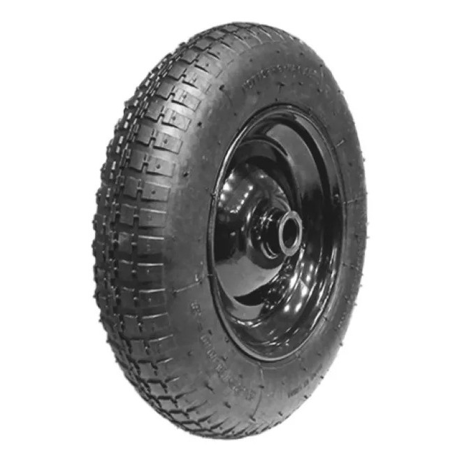 Roda Completa com Pneu e Câmara 3,25-8 Para Carrinho de Mão (Carriola) em Oferta na Shopee