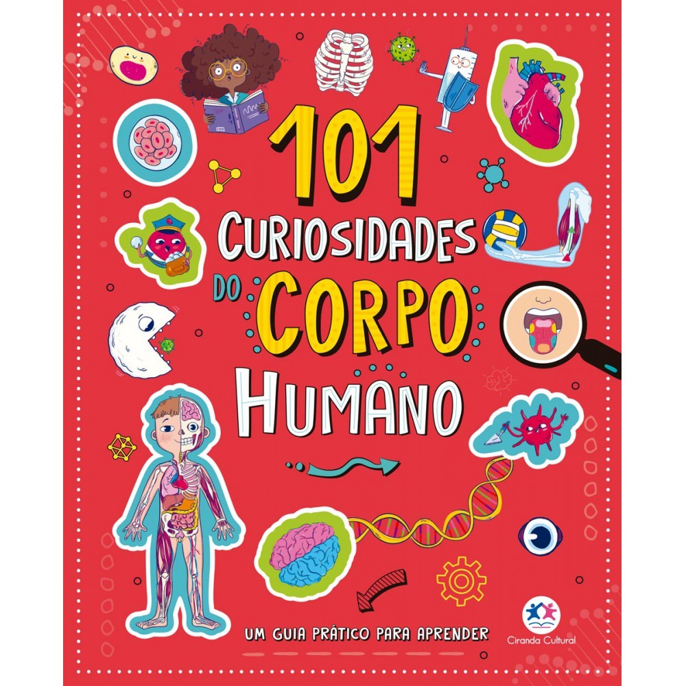 Livro Capa dura 101 curiosidades do corpo humano