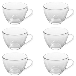 Xícaras De Vidro Transparente Para Chá E Café Sem Pires em Oferta na Shopee