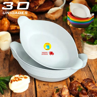 Kit 5 a 30 Petisqueira saladeira plastico canoa barca petisco churrasco festa barquinha frios em Oferta na Shopee