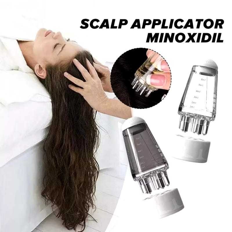 Aplicador Portátil Óleo Capilar Massageador Couro Cabeludo Tratamento Crescimento Cabelo Sérum Tônico 50ml
