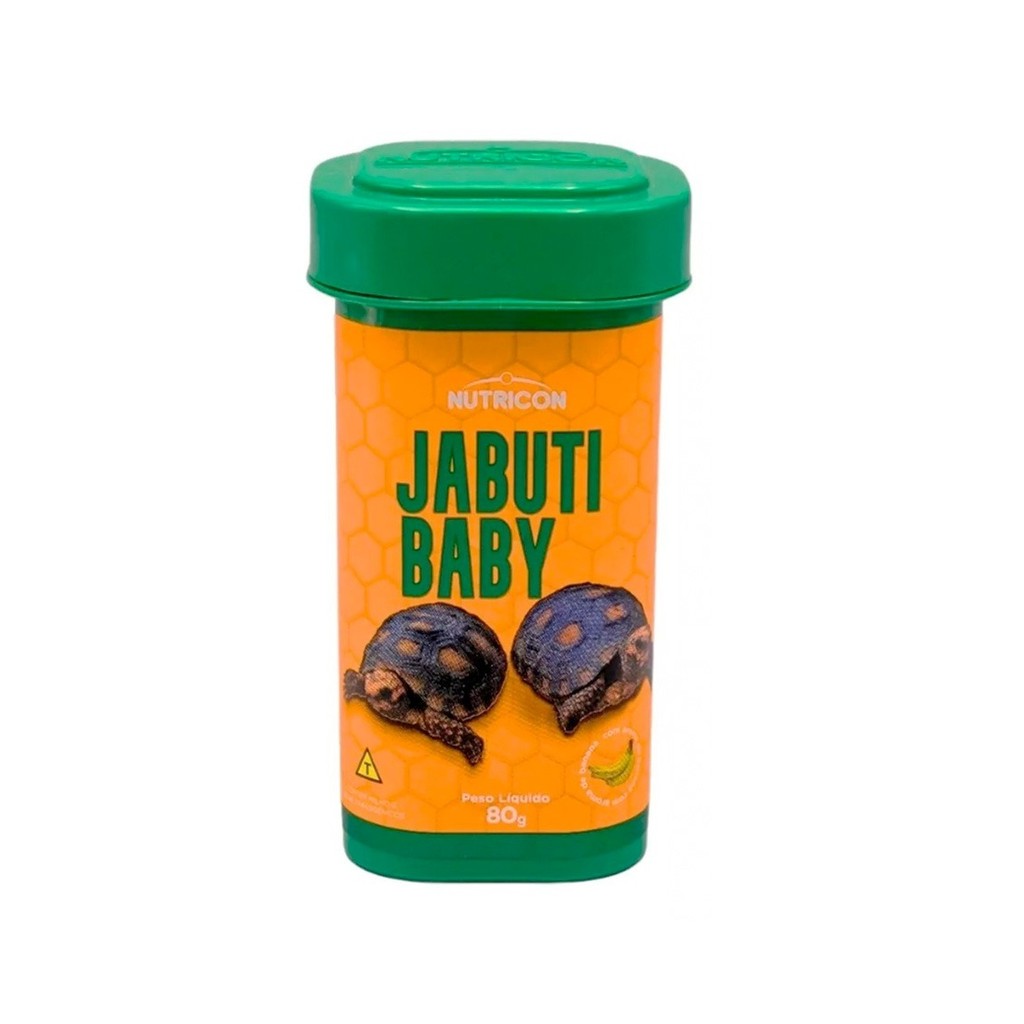 Ração Extrusada Para Jabuti Baby Tartaruga Filhote Nutricon 80g