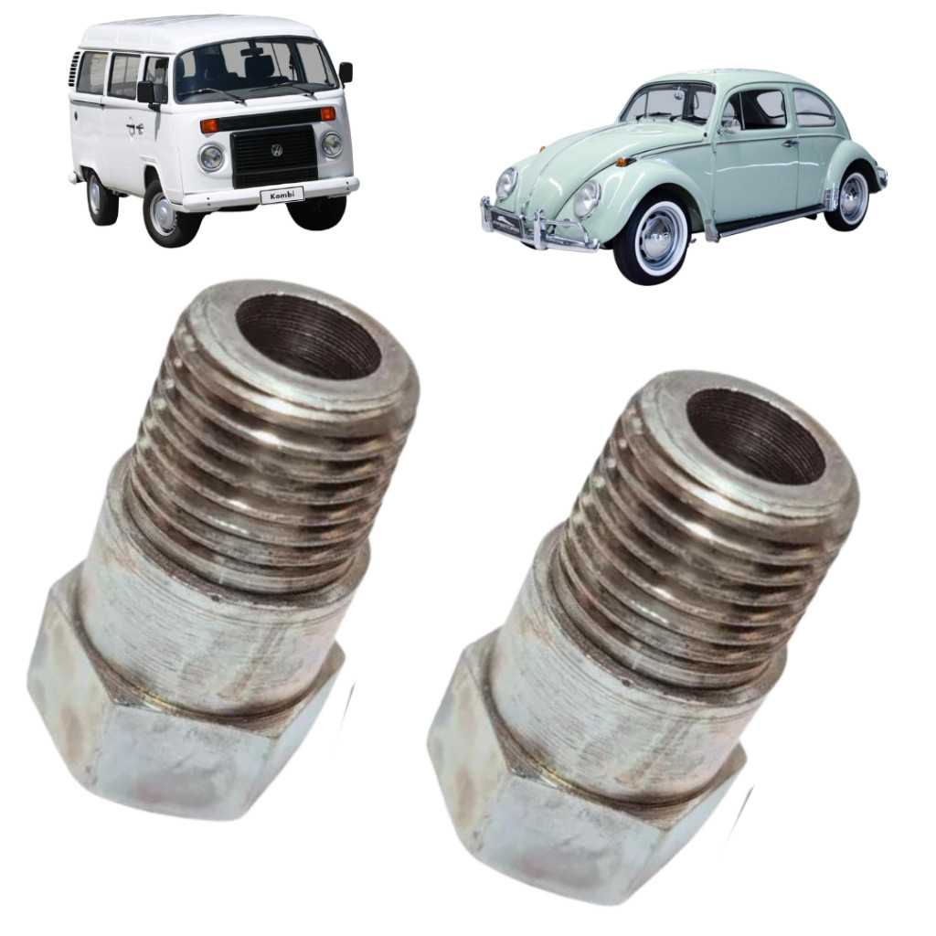 2 Tucho Vela Cônico Prolongador Fusca Brasilia Variant Kombi