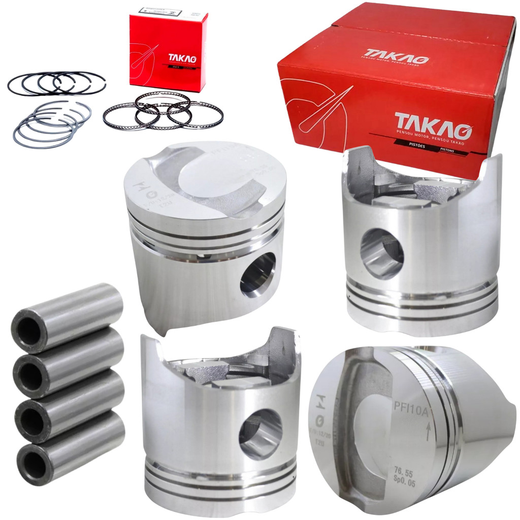 Jogo Pistao Com Aneis Palio Siena 1.0 8v Fiasa Gasolina 1996 A 2001